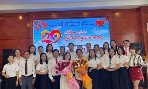 Kỷ niệm 29 năm ngày ra trường: Dấu son nghĩa tình của lớp 5B