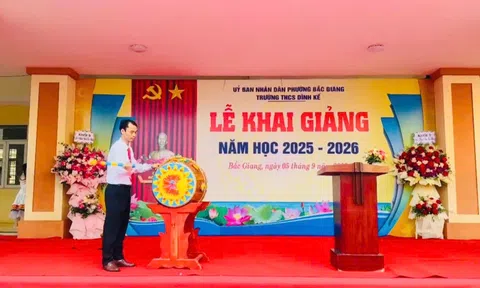 Bắc Ninh: Trường THCS Dĩnh Kế rộn ràng tổ chức Lễ khai giảng năm học 2025 - 2026