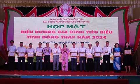 Đồng Tháp: Hơn 860.000 hộ gia đình đạt danh hiệu Gia đình văn hóa