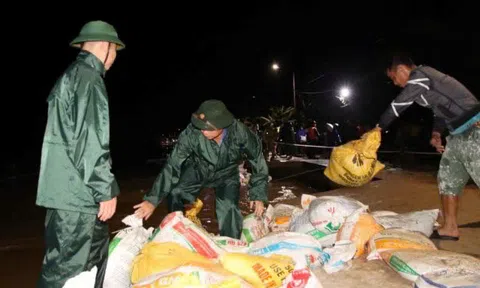 Vụ sạt lở kè biển An Lương: Tinh thần đoàn kết giữa lũ lụt lịch sử