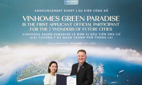 Vinhomes Green Paradise được công nhận là ứng viên đầu tiên của "7 kỳ quan đô thị tương lai" thế giới