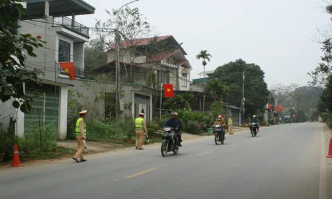 Tuyên Quang: CSGT tuần tra, bảo đảm an toàn giao thông phục vụ Đại hội XIV của Đảng