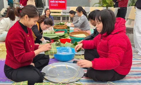 Phú Thọ: Ấm áp Hội thi nấu bánh chưng tại Trung tâm Y tế khu vực Bình Xuyên