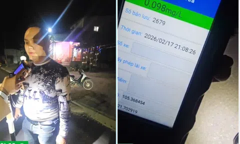 Tuyên Quang: Xử lý tài xế vi phạm nồng độ cồn, gây ùn ứ giao thông tối mùng 1 Tết