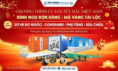 Chương trình Khuyến mãi “Bính Ngọ Rộn Ràng – Mã Vàng Tài Lộc” cùng Tân Thanh Container