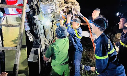 Tuyên Quang: Xuyên đêm cứu nạn tài xế mắc kẹt trong cabin xe lao xuống vực sâu 80m