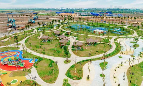 Chưa bàn giao nhà đã xong tiện ích, Vinhomes Golden City “gây sốt” khi chuẩn bị ra mắt công viên 5ha