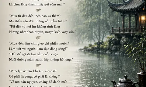 Đối thoại cùng mưa – hành trình đi tìm sự an nhiên trong thơ