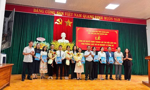 Quảng Ngãi: Thành lập Chi hội Luật gia Văn phòng Luật sư An Nghiệp & Cộng sự