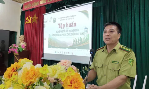 Tuyên Quang: Tập huấn nghiệp vụ bảo vệ rừng và phòng cháy, chữa cháy rừng cho hơn 100 học viên tại xã Thượng Nông