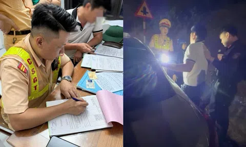 Tuyên Quang: Cảnh sát giao thông xử lý lái xe "giả vở ngủ" trên quốc lộ 2