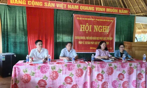 Quảng Ngãi: Hội Luật gia tỉnh tuyên truyền, phổ biến, giáo dục pháp luật tại xã Đăk Môn và Đăk Long