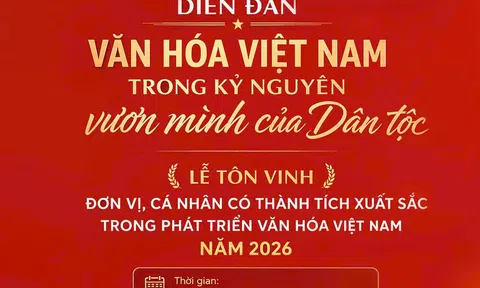 Diễn đàn Văn hóa Việt Nam năm 2026: Từ định hướng chiến lược đến giải pháp phát triển văn hóa