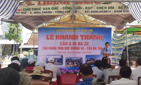 An Giang: Khánh thành cầu A Di Đà 32 xã Thoại Sơn