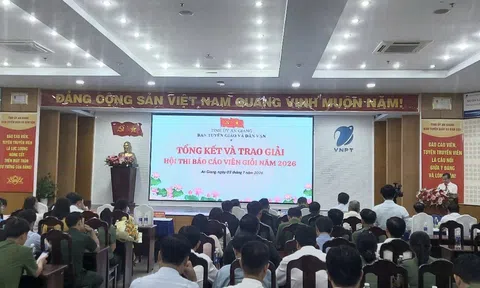 An Giang: Trao giải Hội thi báo cáo viên giỏi cấp tỉnh năm 2026