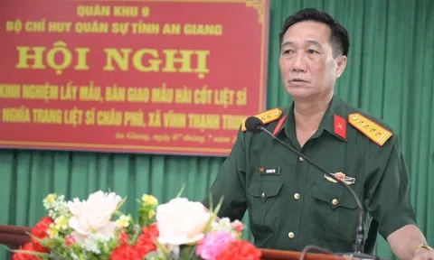 An Giang: Rút kinh nghiệm công tác lấy mẫu hài cốt liệt sĩ giám định ADN
