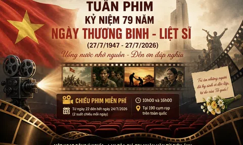 Tuần phim kỷ niệm Ngày Thương binh - Liệt sĩ: Hàng trăm suất chiếu miễn phí phục vụ khán giả