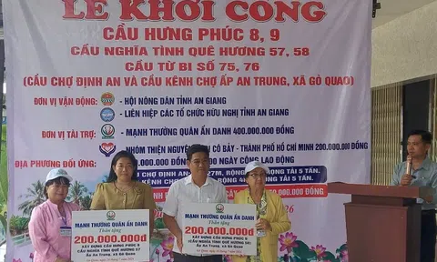 An Giang: Khởi công xây dựng hai cầu giao thông nông thôn tại xã Gò Quao