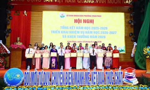 Phú Thọ: Giáo dục phường Vĩnh Phúc “Đổi mới tư duy, chuyển biến mạnh mẽ, kết quả thực chất”