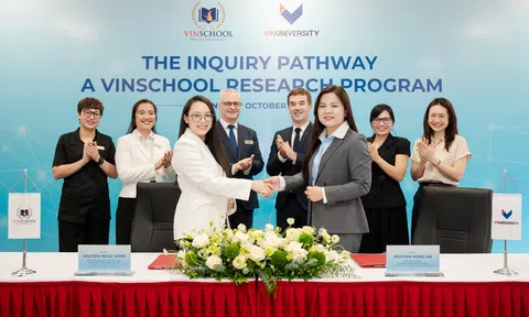 Vinschool và VinUni hợp tác phát triển năng lực nghiên cứu cho học sinh THPT