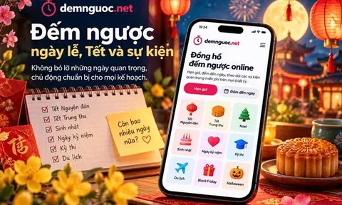 Đếm ngược ngày lễ, Tết và sự kiện với Demnguoc.net