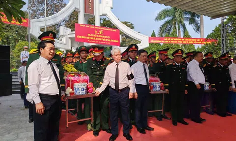 Tuyên Quang: An táng 93 hài cốt liệt sĩ tại Nghĩa trang Liệt sĩ Quốc gia Vị Xuyên