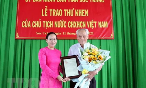 Chủ tịch nước gửi thư biểu dương cụ ông gần 100 tuổi tích cực làm từ thiện