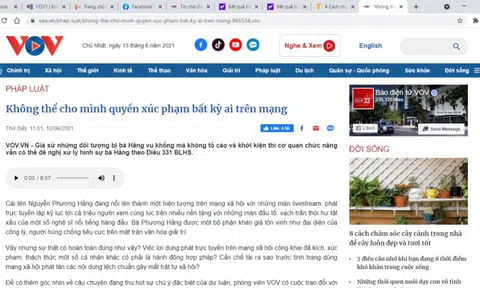 Tấn công mạng Báo Điện tử VOV: Không thể ngang nhiên thách thức luật pháp