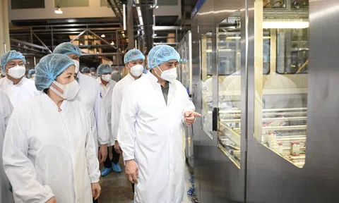 Thủ tướng động viên, kiểm tra nhiệm vụ phòng chống dịch bệnh và thúc đẩy sản xuất kinh doanh tại Bình Dương