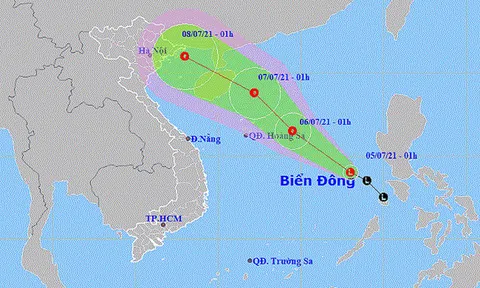 Bắc Bộ có mưa rào và dông, vùng áp thấp có khả năng mạnh thêm, Trung Bộ - Tây Nguyên - Nam Bộ chiều tối mưa dông rải rác