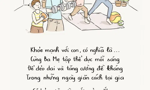 Mong muốn về cuộc sống khỏe mạnh của trẻ em trong mùa dịch qua góc nhìn hội họa