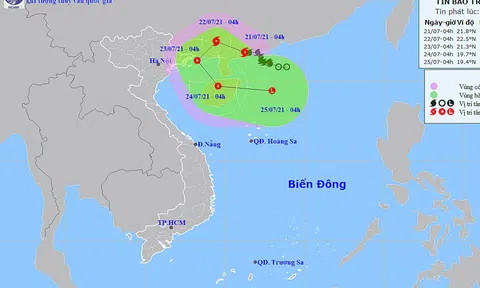 Bão số 3 gây mưa to cục bộ ở Bắc Bộ và Trung Bộ, chiều tối mưa dông vài nơi tại Tây Nguyên - Nam Bộ