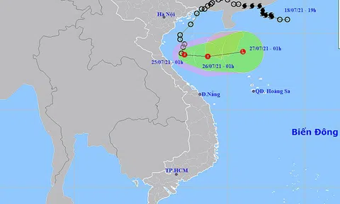 Vùng núi Bắc Bộ, Trung Bộ tiếp tục có mưa rào và dông mạnh, Tây Nguyên - Nam Bộ mưa dông vài nơi