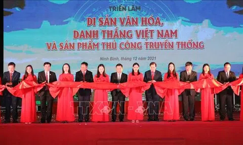 Triển lãm "Di sản văn hóa, danh thắng Việt Nam và sản phẩm thủ công truyền thống" năm 2021