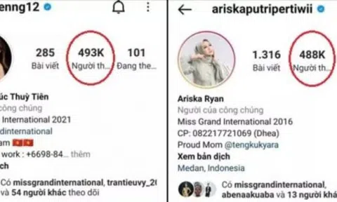 Thùy Tiên lập kỷ lục follow Hoa hậu Hòa bình Quốc tế sau 3 tháng đăng quang