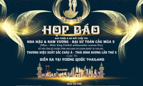 Họp báo công bố cuộc thi Hoa hậu - Nam vương Đại sứ toàn cầu mùa 5
