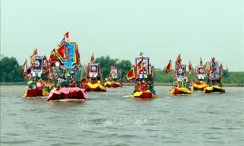 Hải Dương: Tái hiện "Diễn xướng hội quân trên sông Lục Đầu"  gợi nhớ hào khí Đông A