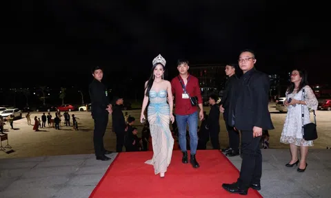 Hậu đăng quang, Á hậu Vũ Thị Ngọc khoe nhan sắc “thần tiên tỷ tỷ” tại đêm chung kết Miss Asian 2022