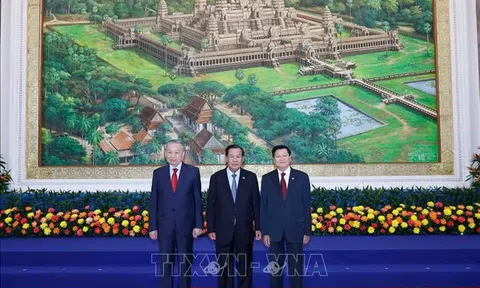 Tổng Bí thư Tô Lâm đồng chủ trì Cuộc gặp giữa Người đứng đầu ba Đảng Việt Nam - Campuchia – Lào