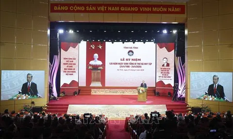 Tổng Bí thư, Chủ tịch nước Tô Lâm dự Lễ kỷ niệm 120 năm Ngày sinh Tổng Bí thư Hà Huy Tập