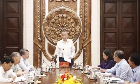Tổng Bí thư, Chủ tịch nước Tô Lâm làm việc với Văn phòng Chủ tịch nước