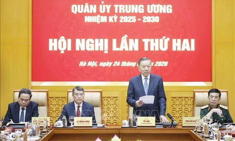 Tổng Bí thư, Chủ tịch nước Tô Lâm chủ trì Hội nghị Quân ủy Trung ương nhiệm kỳ 2025 - 2030 lần thứ hai
