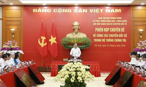 Tổng Bí thư, Chủ tịch nước Tô Lâm chủ trì phiên họp về chuyển đổi số trong hệ thống chính trị