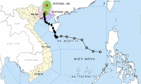 Ngày 5/7: Bão số 1 suy yếu dần, Quảng Ninh tiếp tục mưa rất to