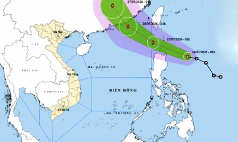 Ngày 24/7: Áp thấp nhiệt đới có khả năng mạnh lên thành bão, Bắc Bộ mưa rất to
