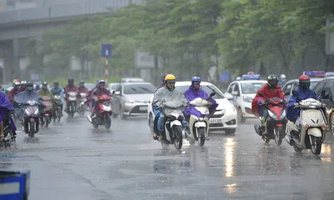 Ngày 28/8: Bắc Bộ và Thanh Hóa mưa dông, có nơi trên 70 mm
