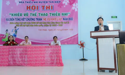 Kiên Giang: Hội thi khiêu vũ thể thao thiếu nhi ươm mầm tài năng nhí
