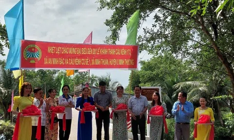 Kiên Giang: Khánh thành cầu nông thôn ở huyện U Minh Thượng, khởi công cầu ở huyện Giồng Riềng