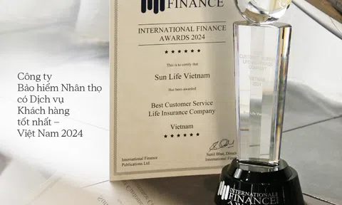 Sun Life Việt Nam nhận giải thưởng về dịch vụ khách hàng