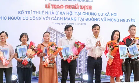 Đà Nẵng chăm lo người có công: 92 hộ gia đình được bố trí nhà ở xã hội